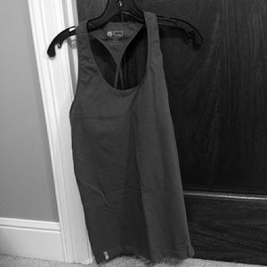 Women's Dark Gray fitness tank top with support